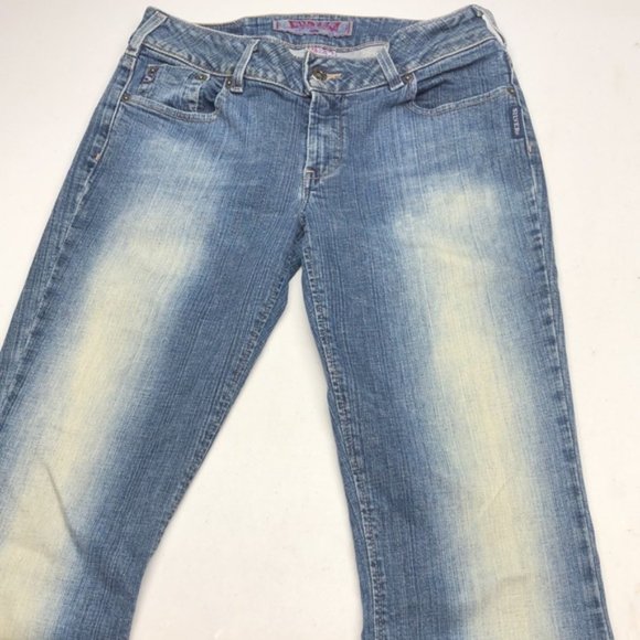 MADE IN CANADA 🇨🇦 EARLY VINTAGE SILVER FLARE BOOTS JEANS 30x33 ⭐️ - Picture 3 of 15